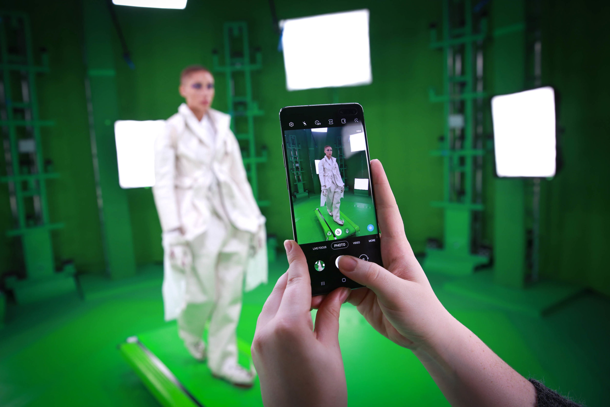 Photograph being taken of adwoa-aboah