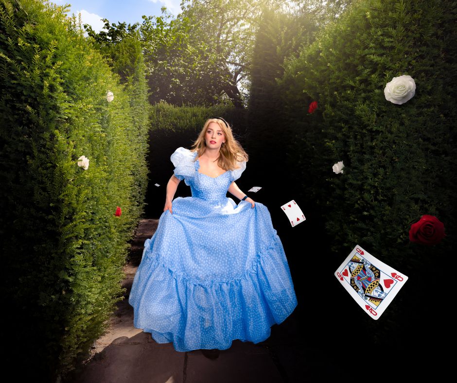 Alice in wonderland photo recreation