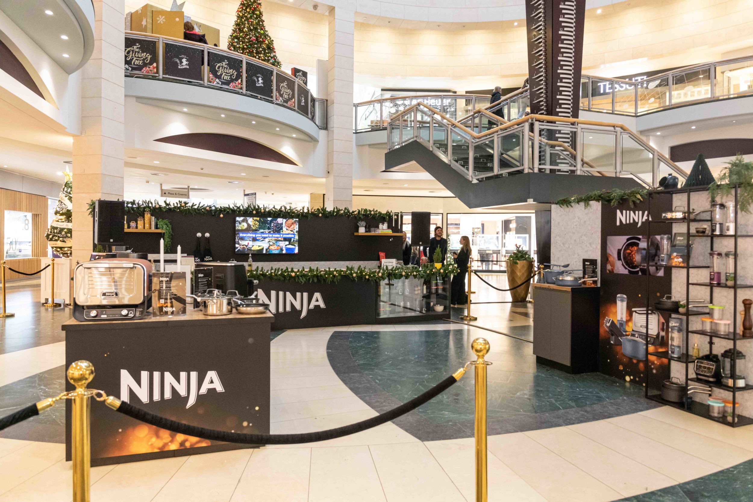 Ninja display at a shopping centre