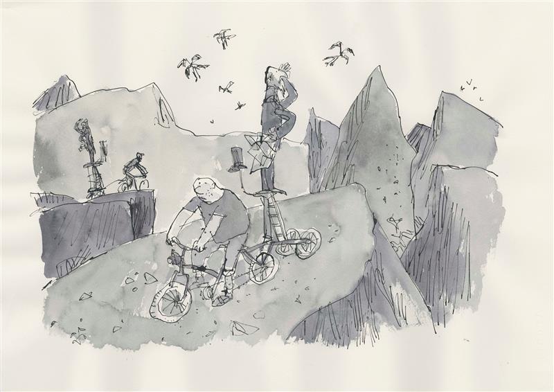 A sketch from the Quentin Blake Exhibition